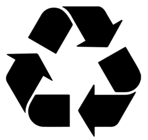 Recycle symbol transparent